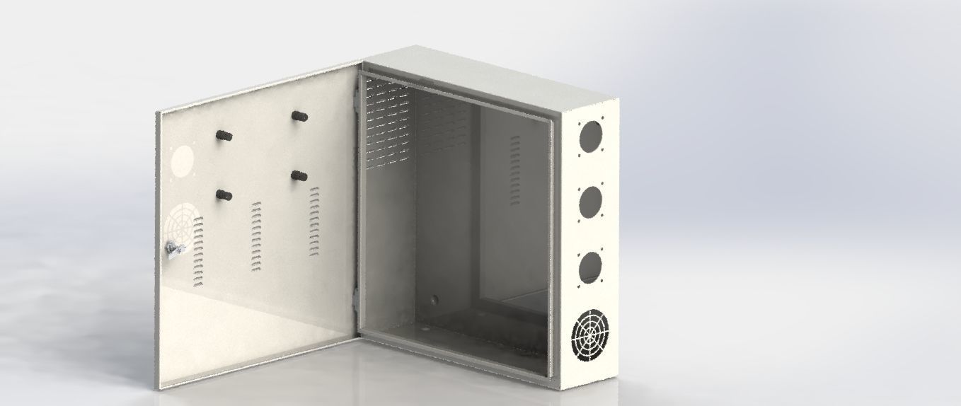 Electric Panel Box 3D model_2