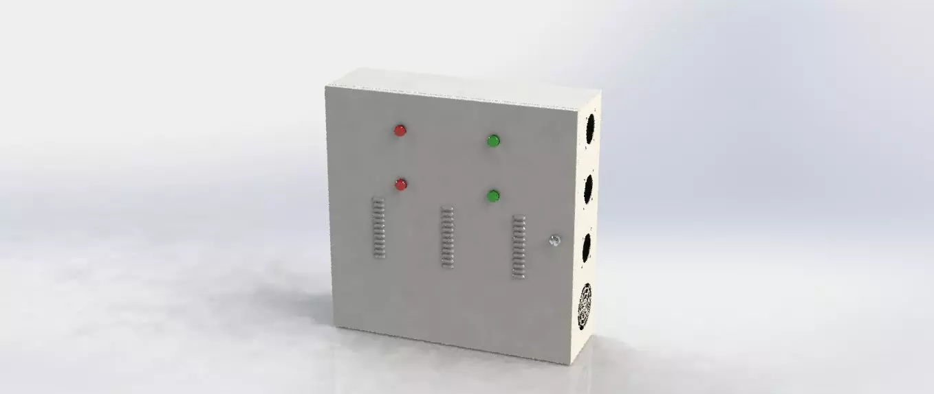 Electric Panel Box 3D model_0