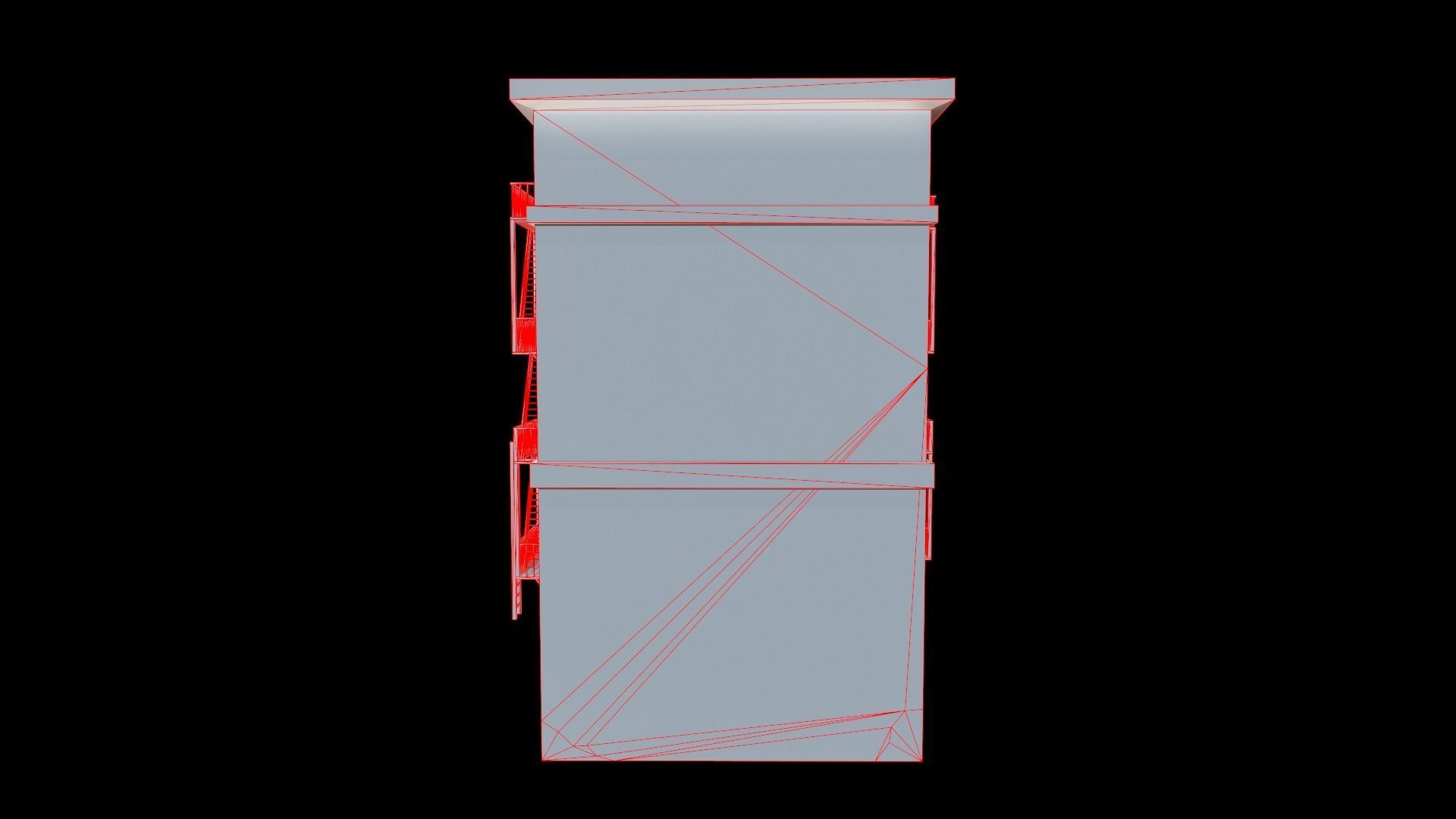 Stylized cinema Low-poly 3D model_10