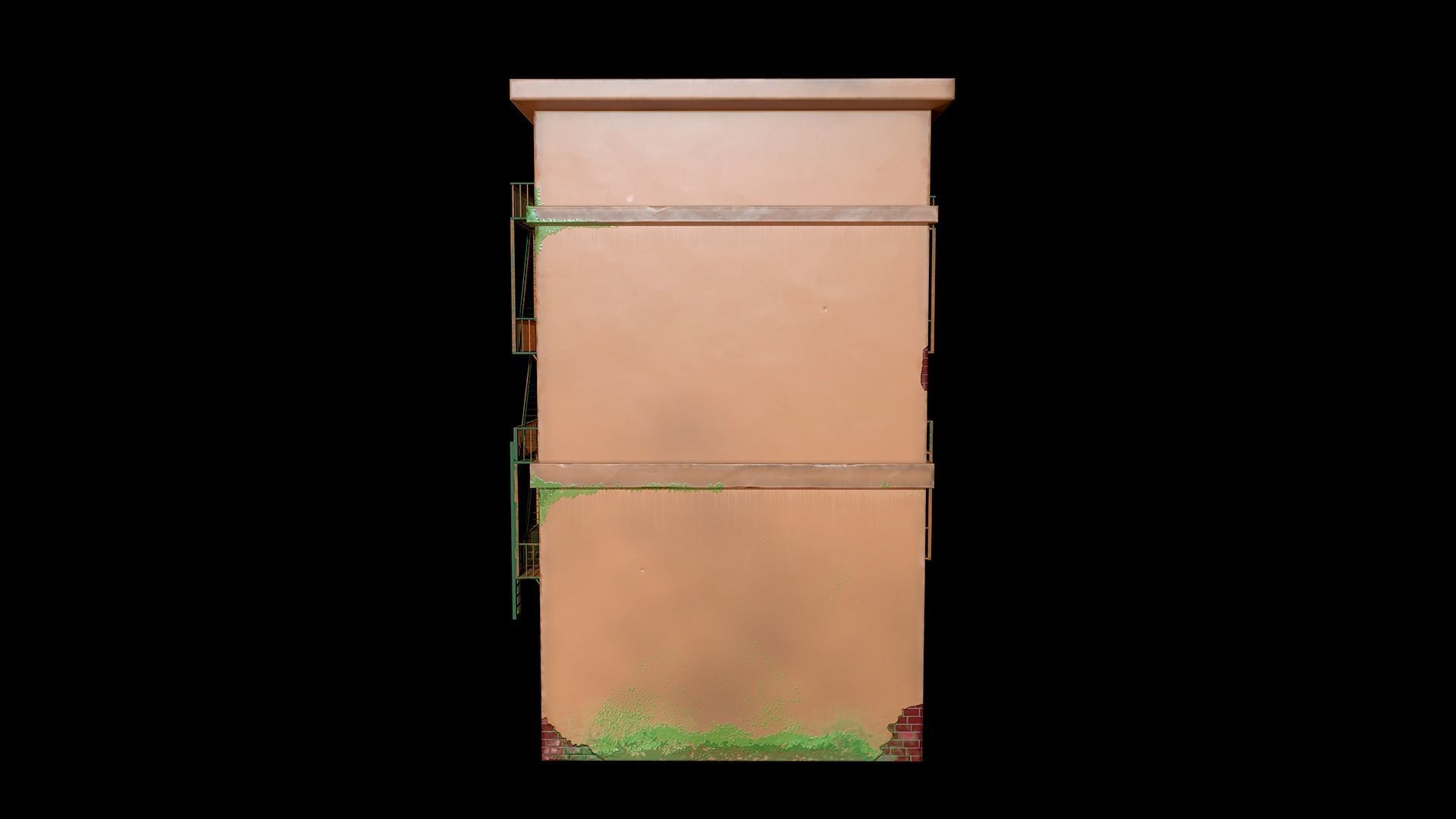 Stylized cinema Low-poly 3D model_3