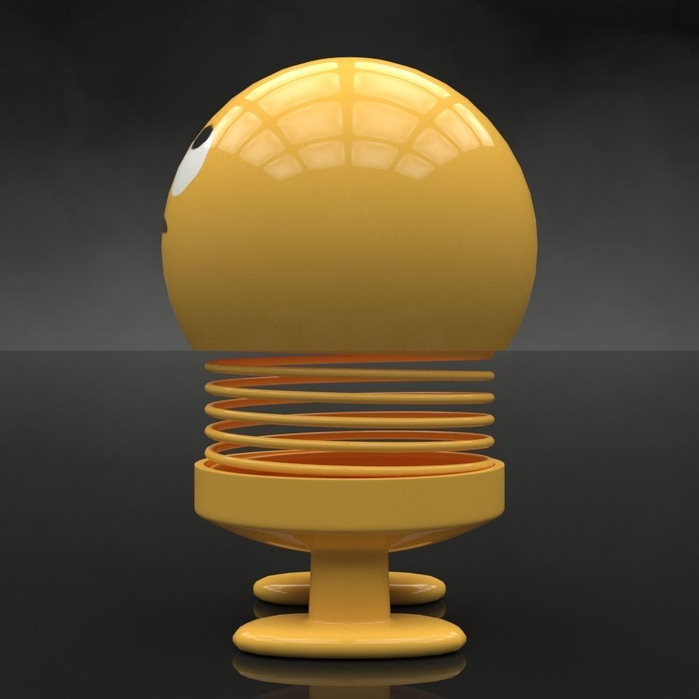 Spring emoji-12 3D model_2