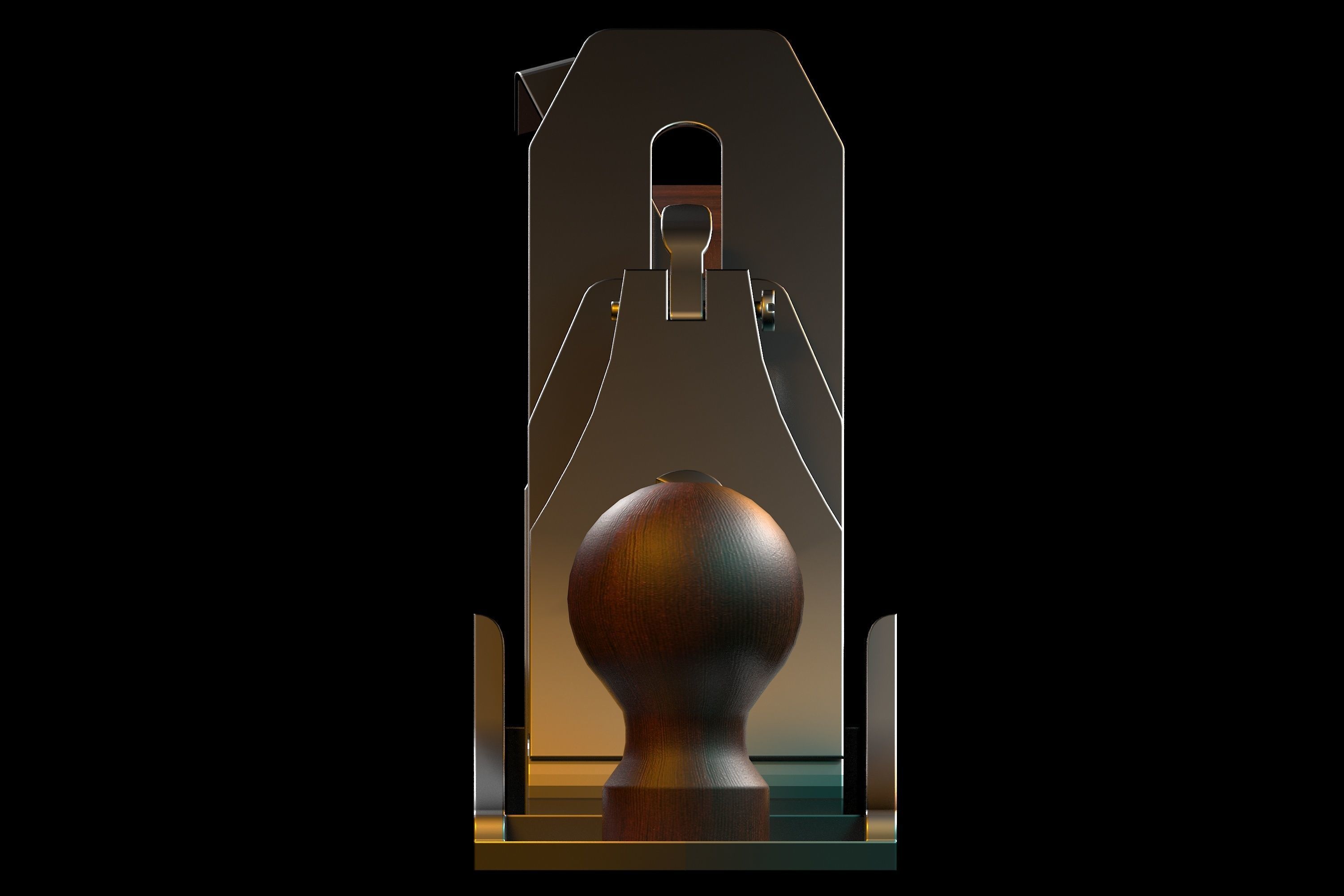 jointer plane Low-poly 3D model_3