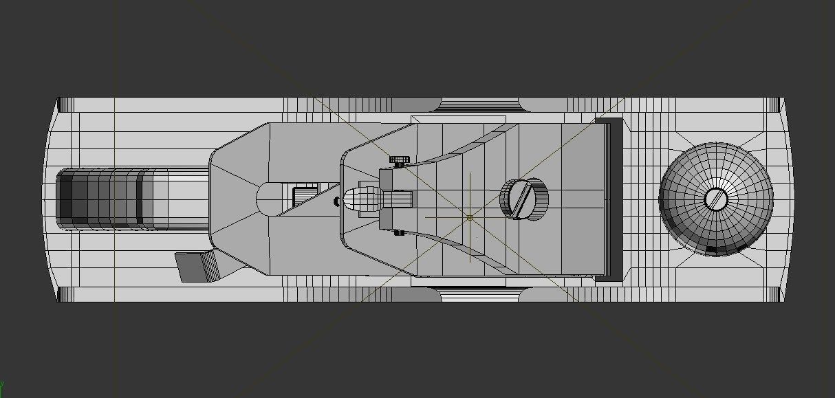 jointer plane Low-poly 3D model_10