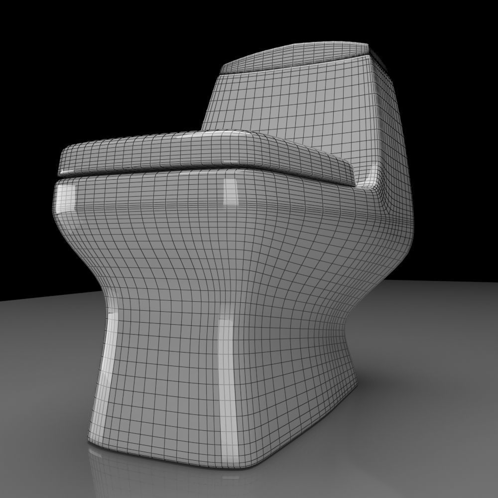Toilet Seat Water Closet WC Palermo dual toilet 3D model_5