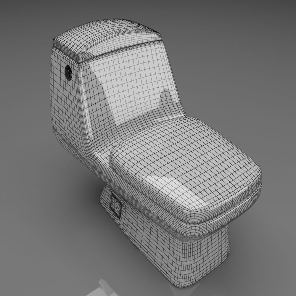 Toilet Seat Water Closet WC Palermo dual toilet 3D model_4