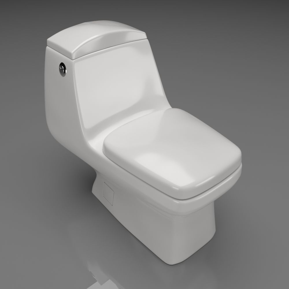 Toilet Seat Water Closet WC Palermo dual toilet 3D model_2