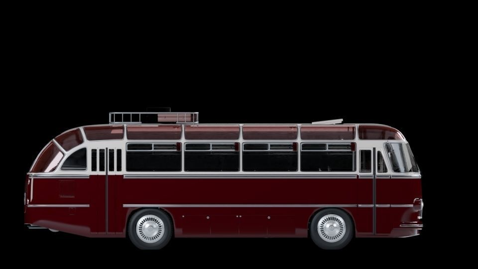 LAZ 695 Lviv high and low poly 3D model_9