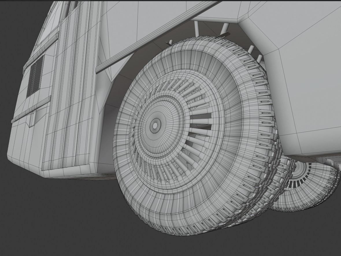 LAZ 695 Lviv high and low poly 3D model_19