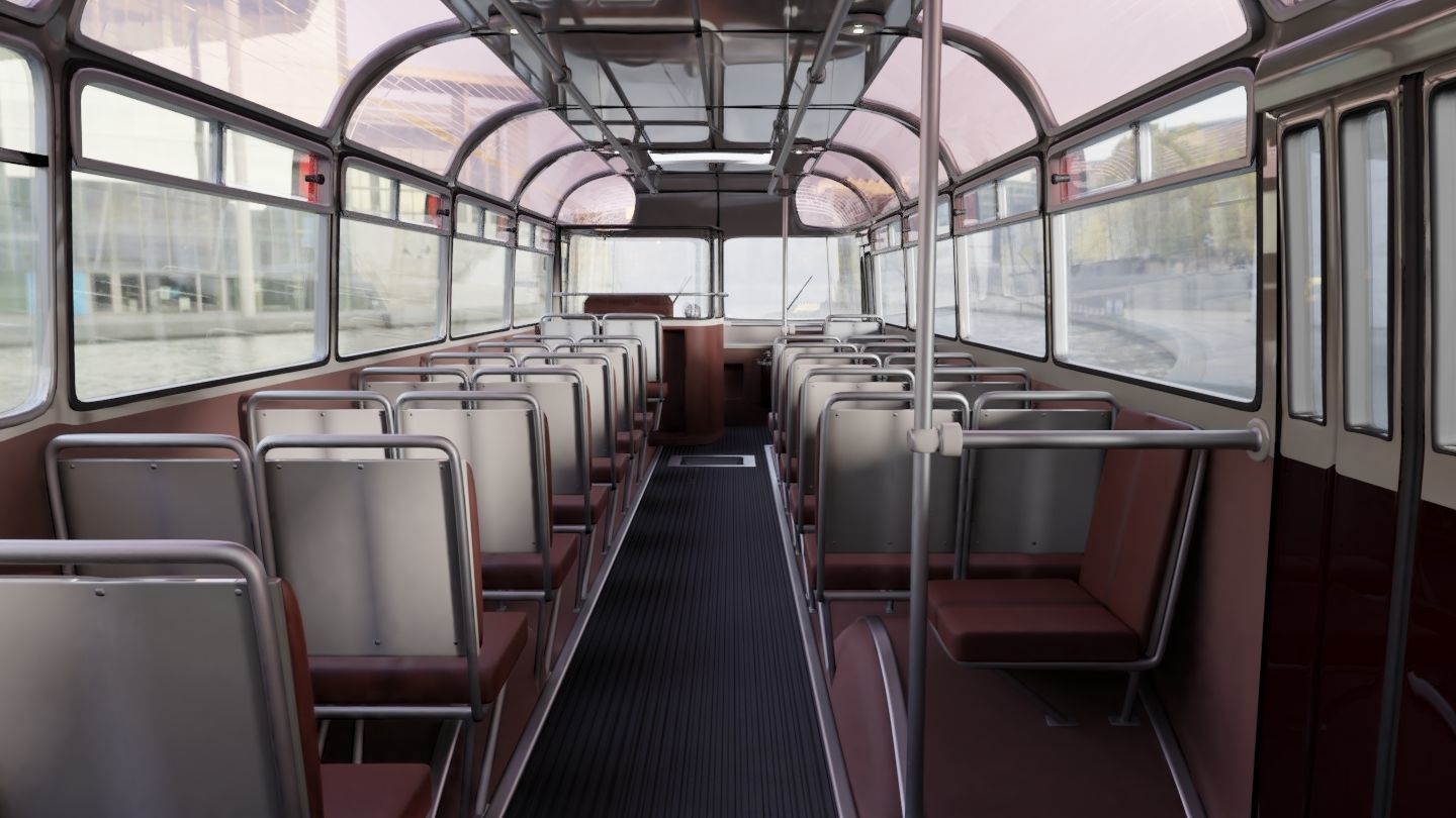 LAZ 695 Lviv high and low poly 3D model_15