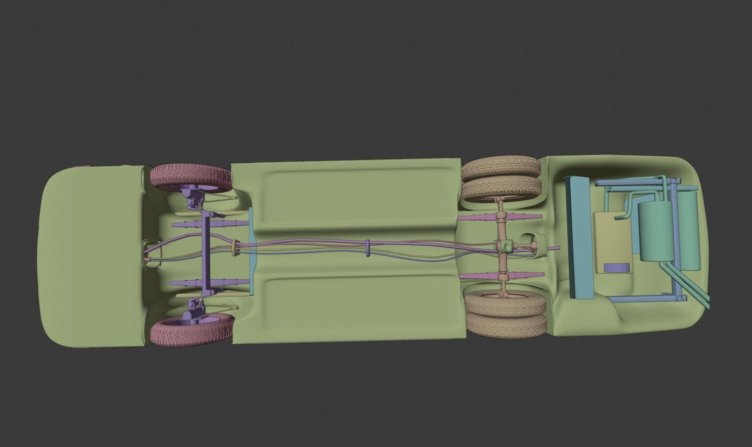 LAZ 695 Lviv high and low poly 3D model_20