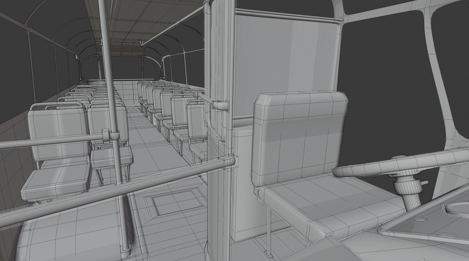 LAZ 695 Lviv high and low poly 3D model_17