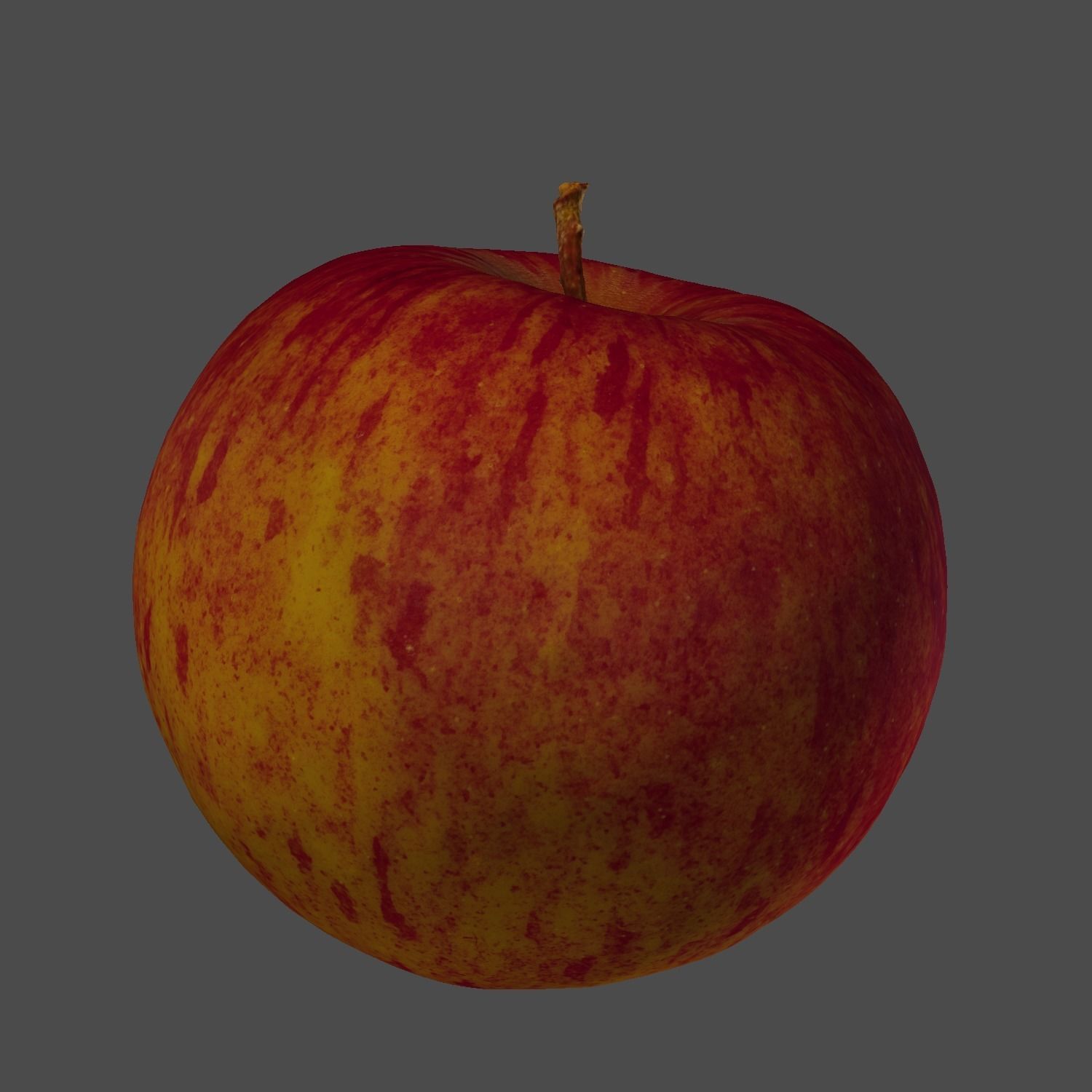 Photorealistic 3D Scanned Apple Low-poly 3D model_6