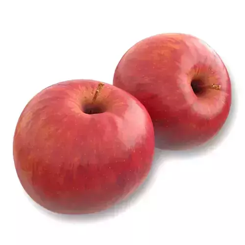 Photorealistic 3D Scanned Apple Low-poly 3D model