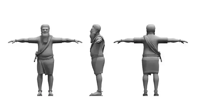 Saint old man 3d model