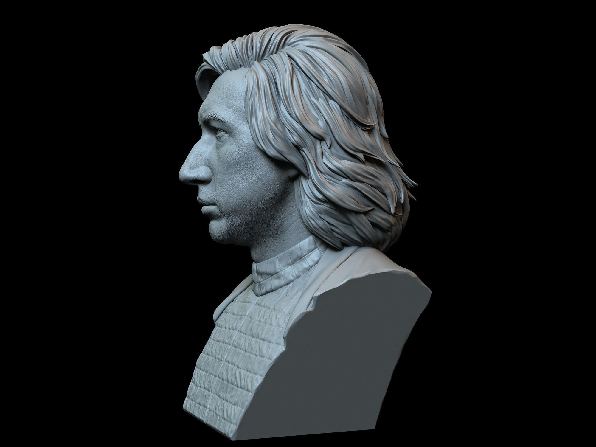 Kylo Ren aka Ben Solo from Star Wars Adam Driver 3D print model_4