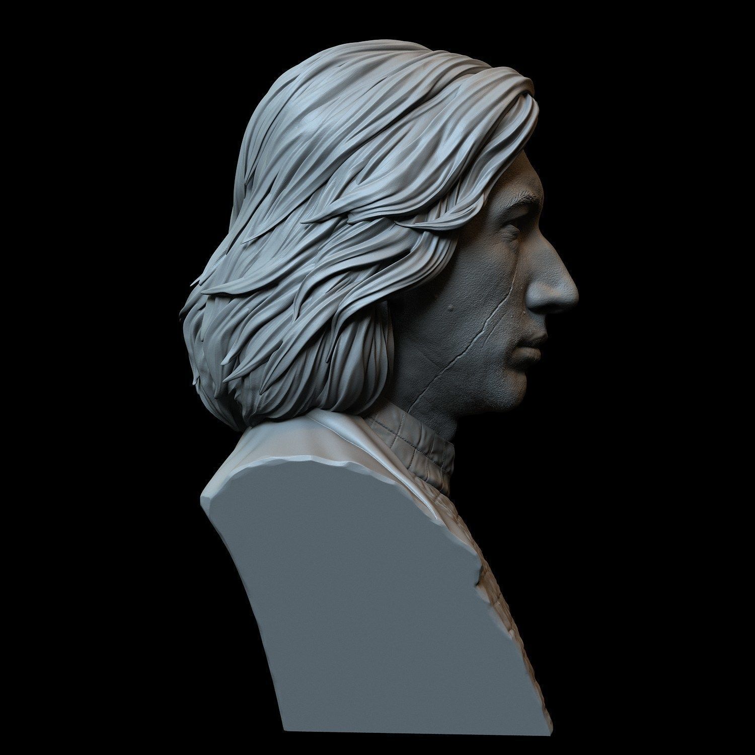 Kylo Ren aka Ben Solo from Star Wars Adam Driver 3D print model_16