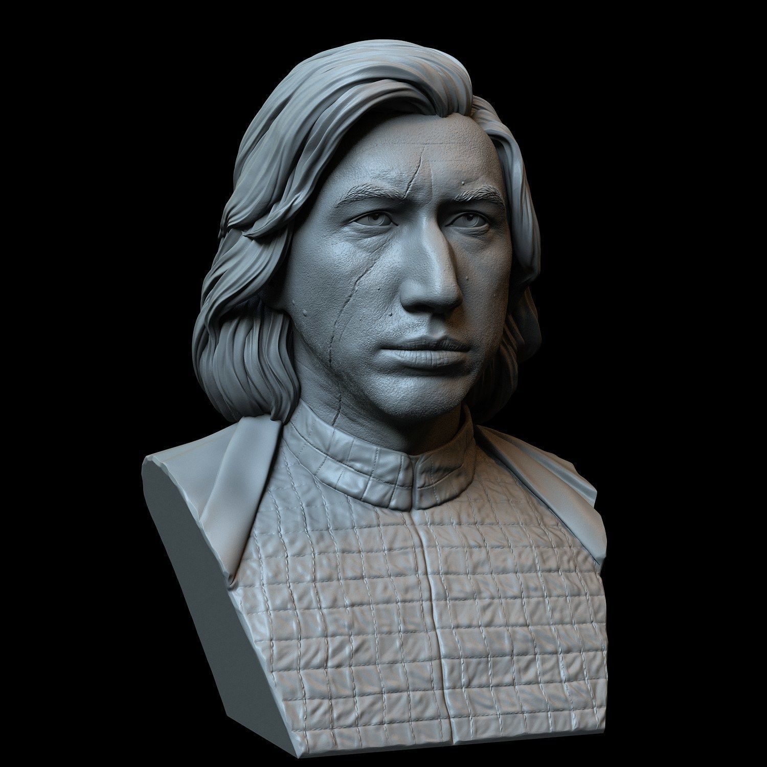 Kylo Ren aka Ben Solo from Star Wars Adam Driver 3D print model_9