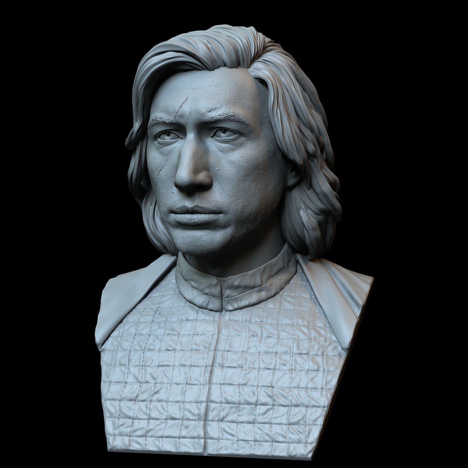 Kylo Ren aka Ben Solo from Star Wars Adam Driver 3D print model_11