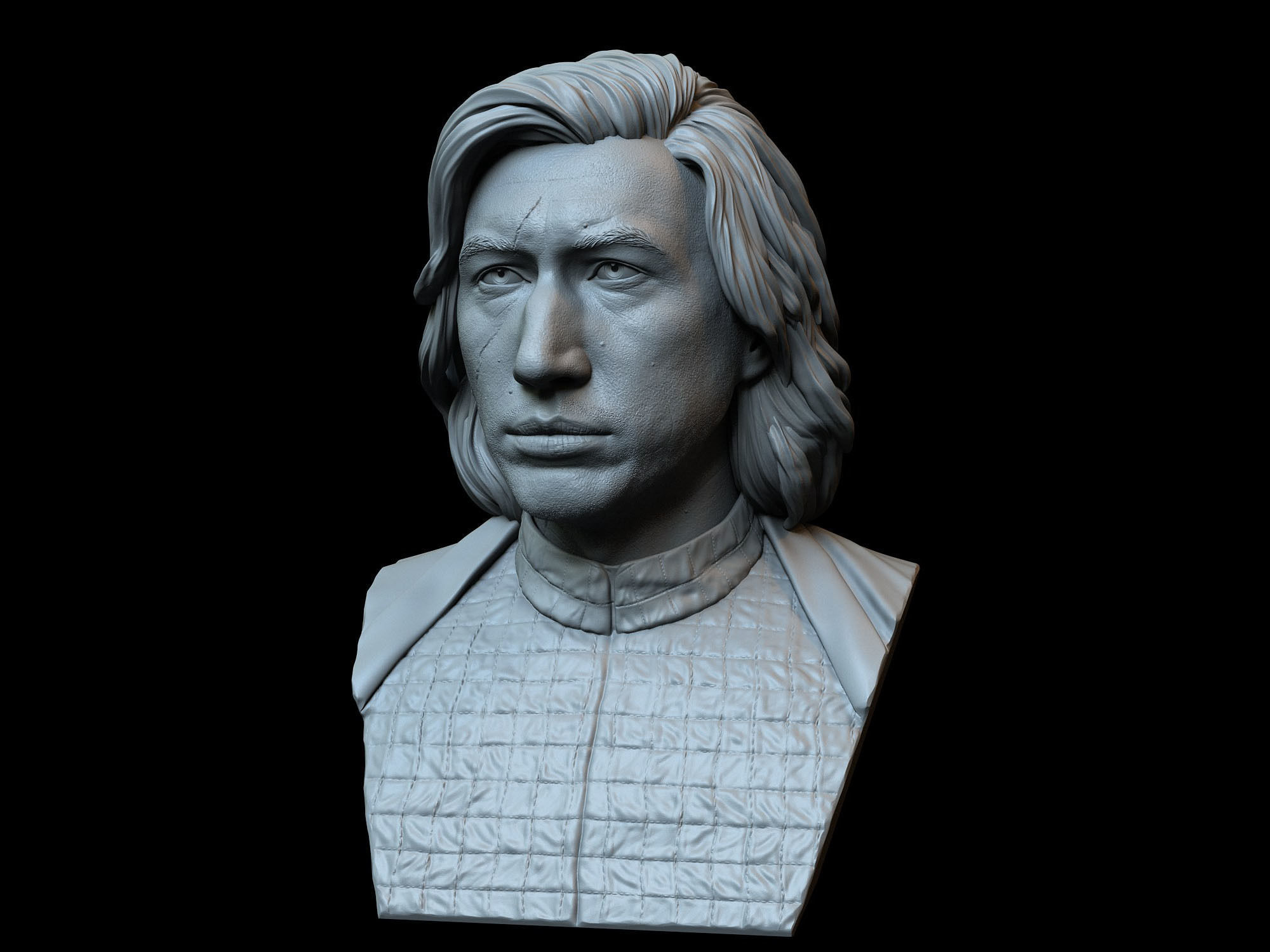 Kylo Ren aka Ben Solo from Star Wars Adam Driver 3D print model_2