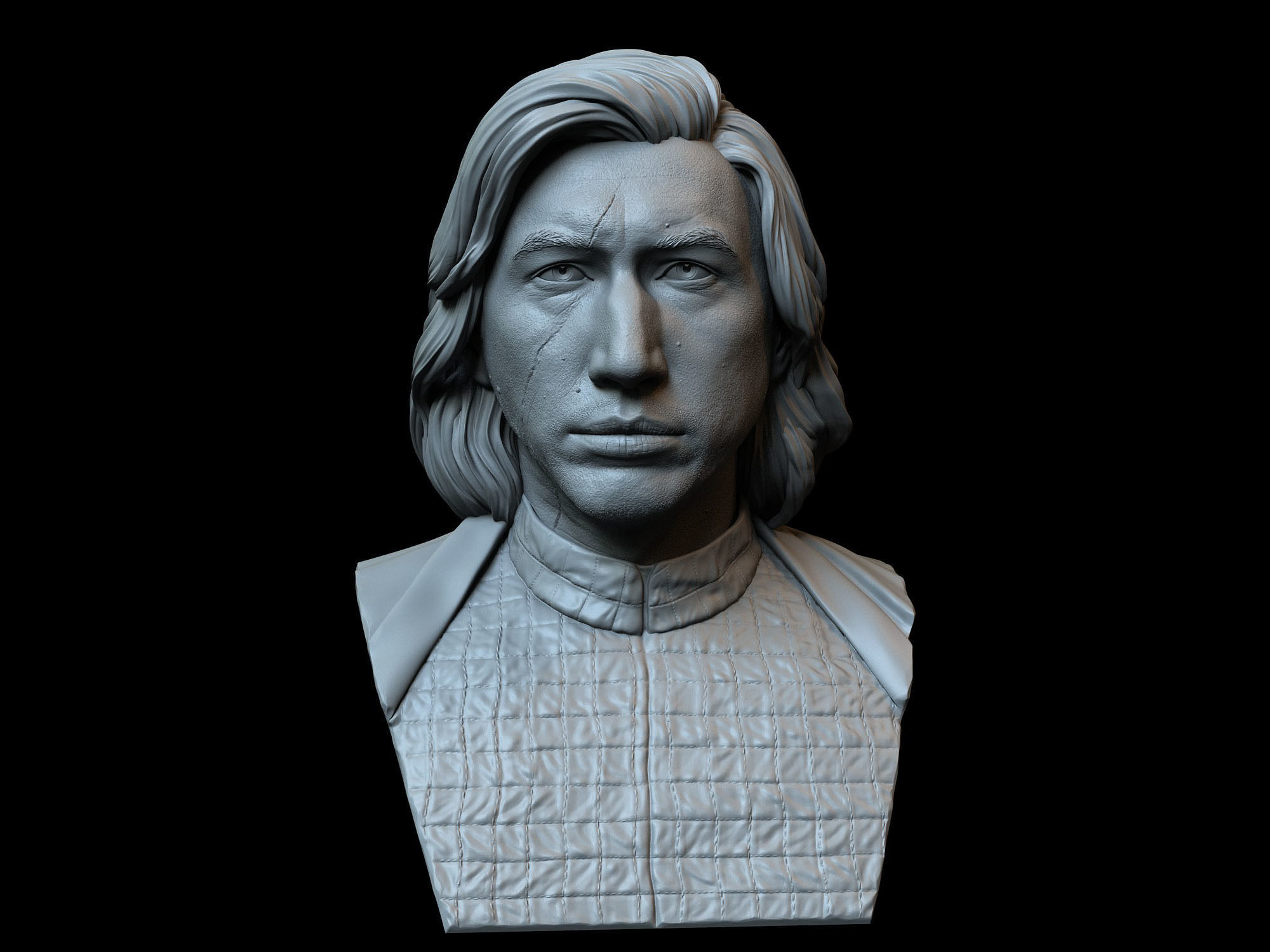 Kylo Ren aka Ben Solo from Star Wars Adam Driver 3D print model_1
