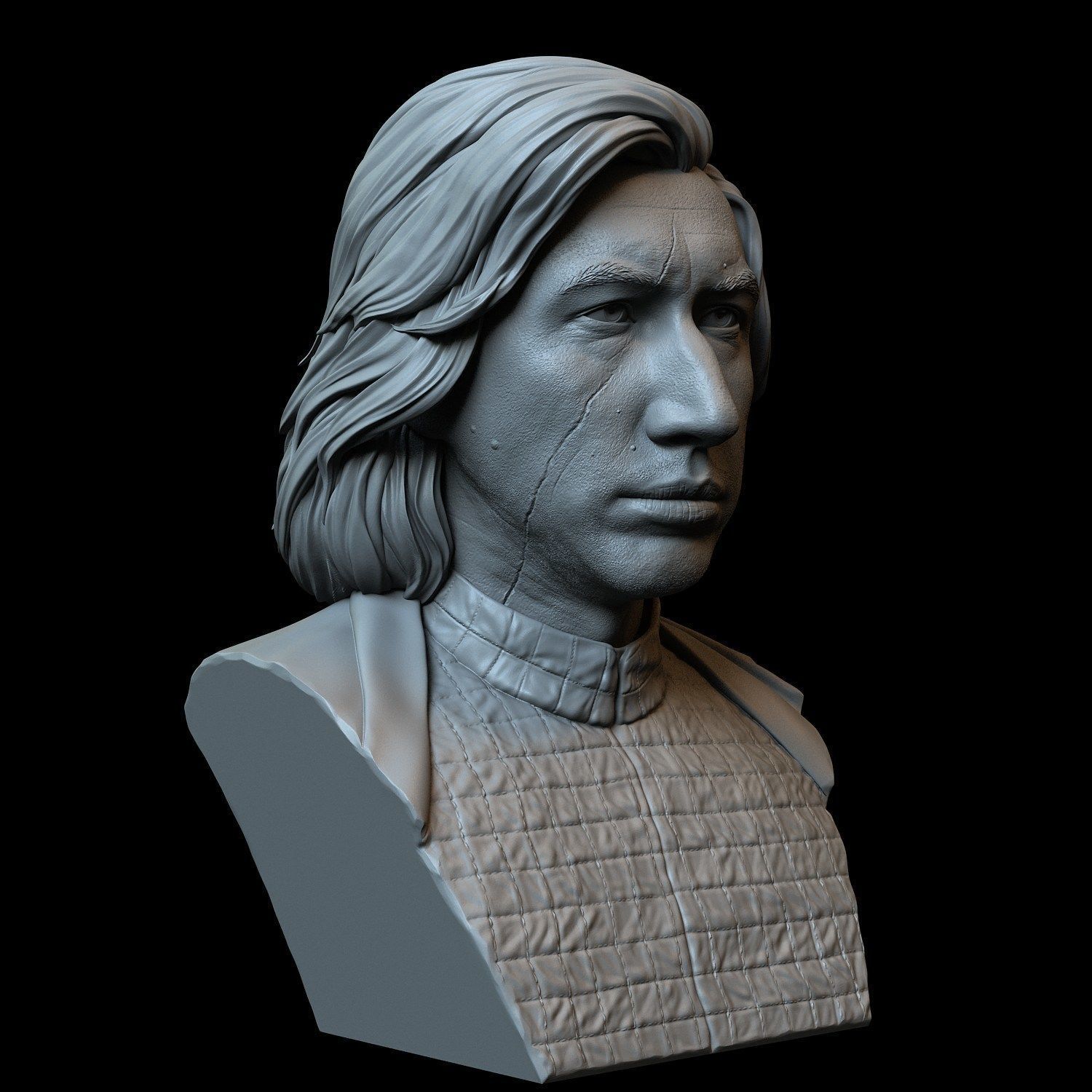 Kylo Ren aka Ben Solo from Star Wars Adam Driver 3D print model_17