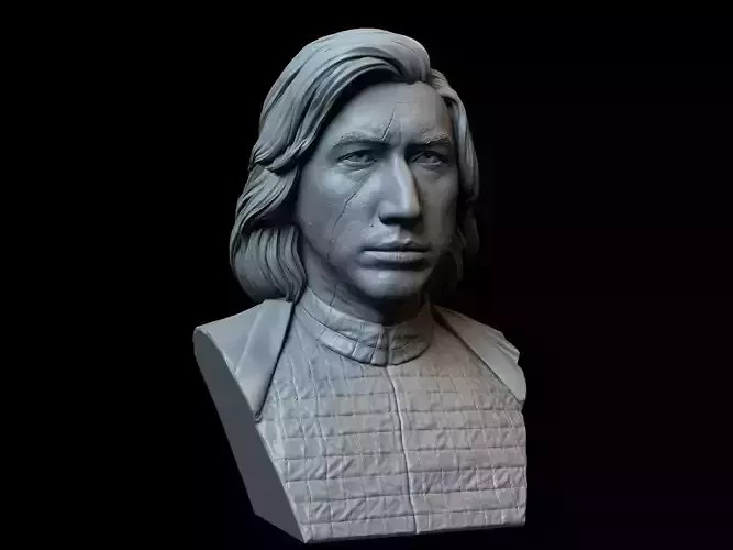 Kylo Ren aka Ben Solo from Star Wars Adam Driver 3D print model
