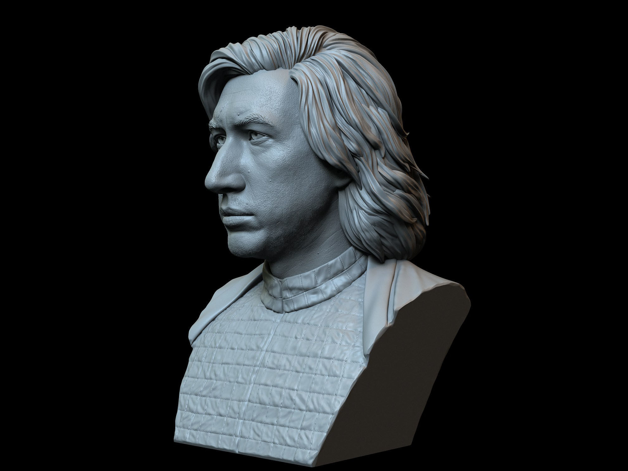 Kylo Ren aka Ben Solo from Star Wars Adam Driver 3D print model_3