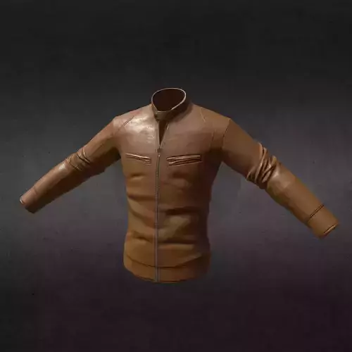 Leather Jacket Low-poly PBR 3D Model