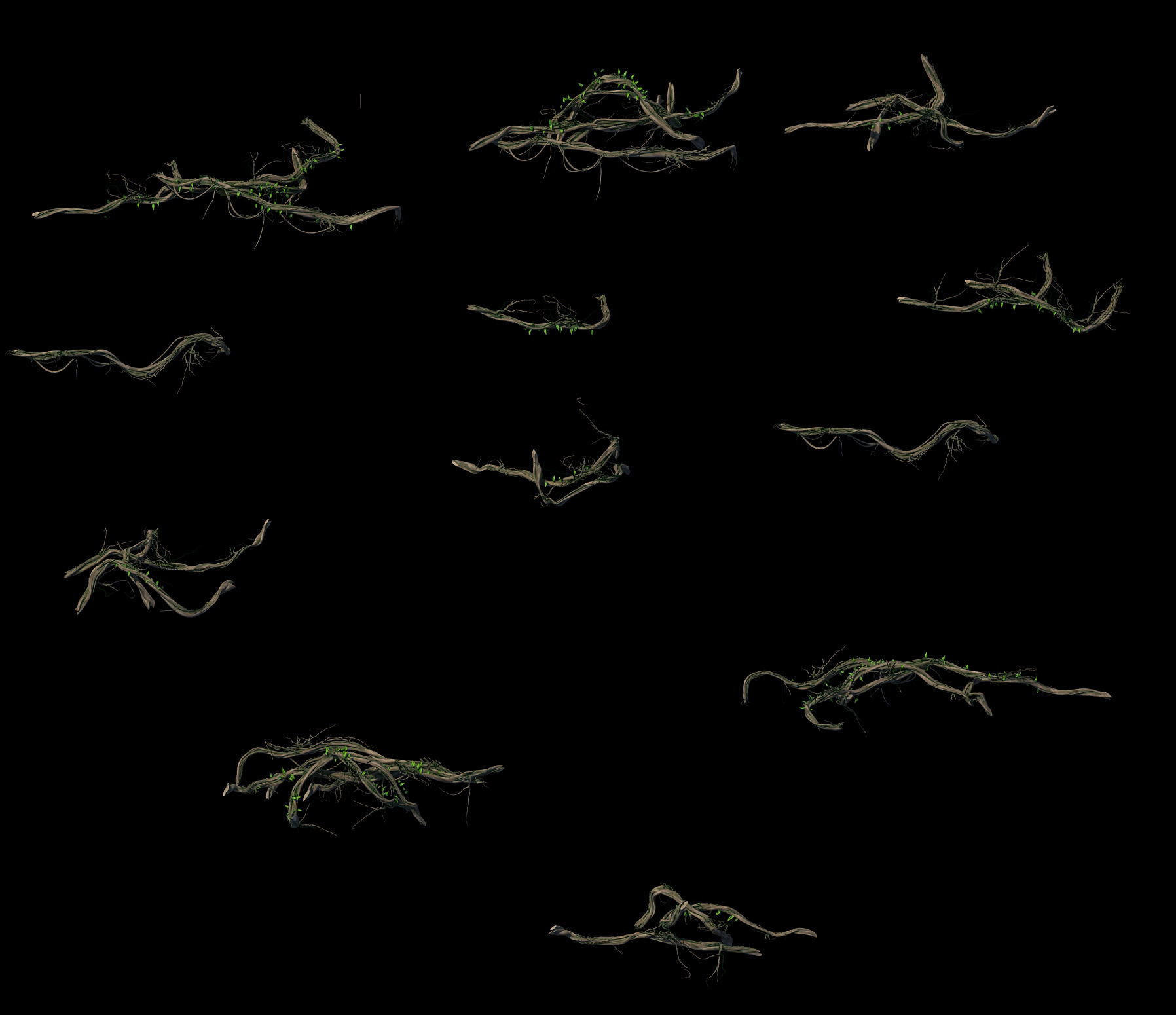 Big Trees - Vines 03 3D model_5