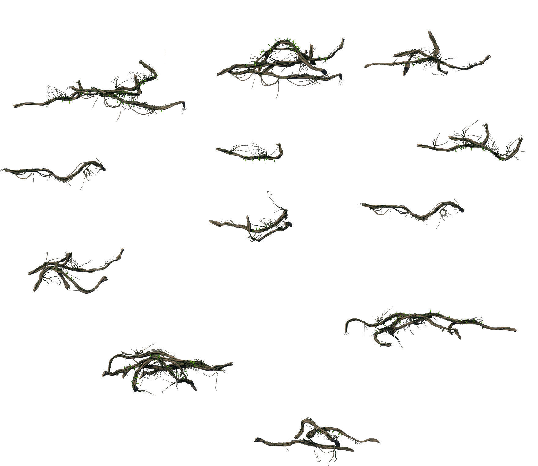 Big Trees - Vines 03 3D model_1