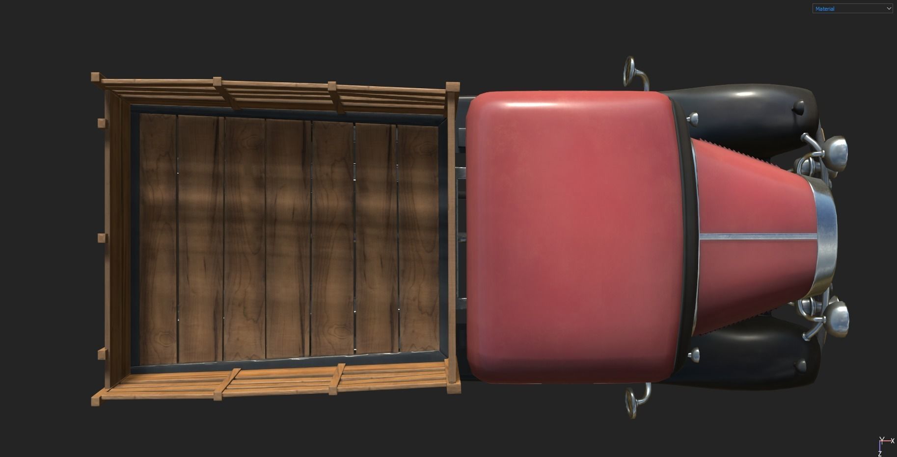 Stylized Truck Low-poly 3D model_4