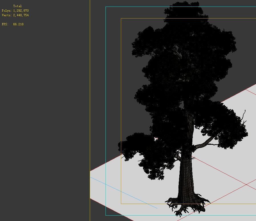 Game model - Alpine - Pine 05 3D model_2