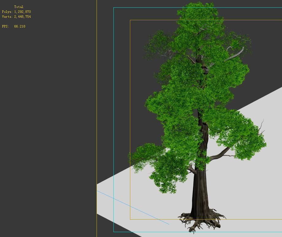 Game model - Alpine - Pine 05 3D model_1