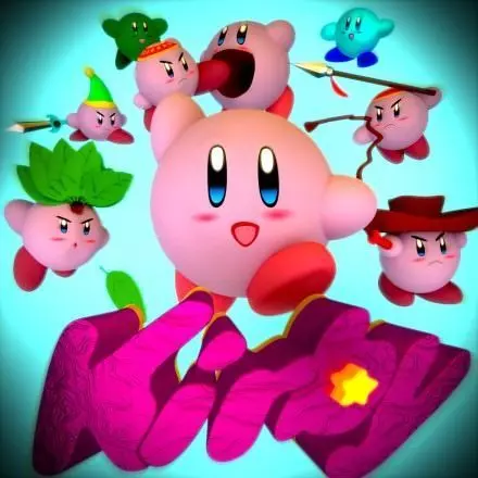 Kirby and his friends Free 3D model