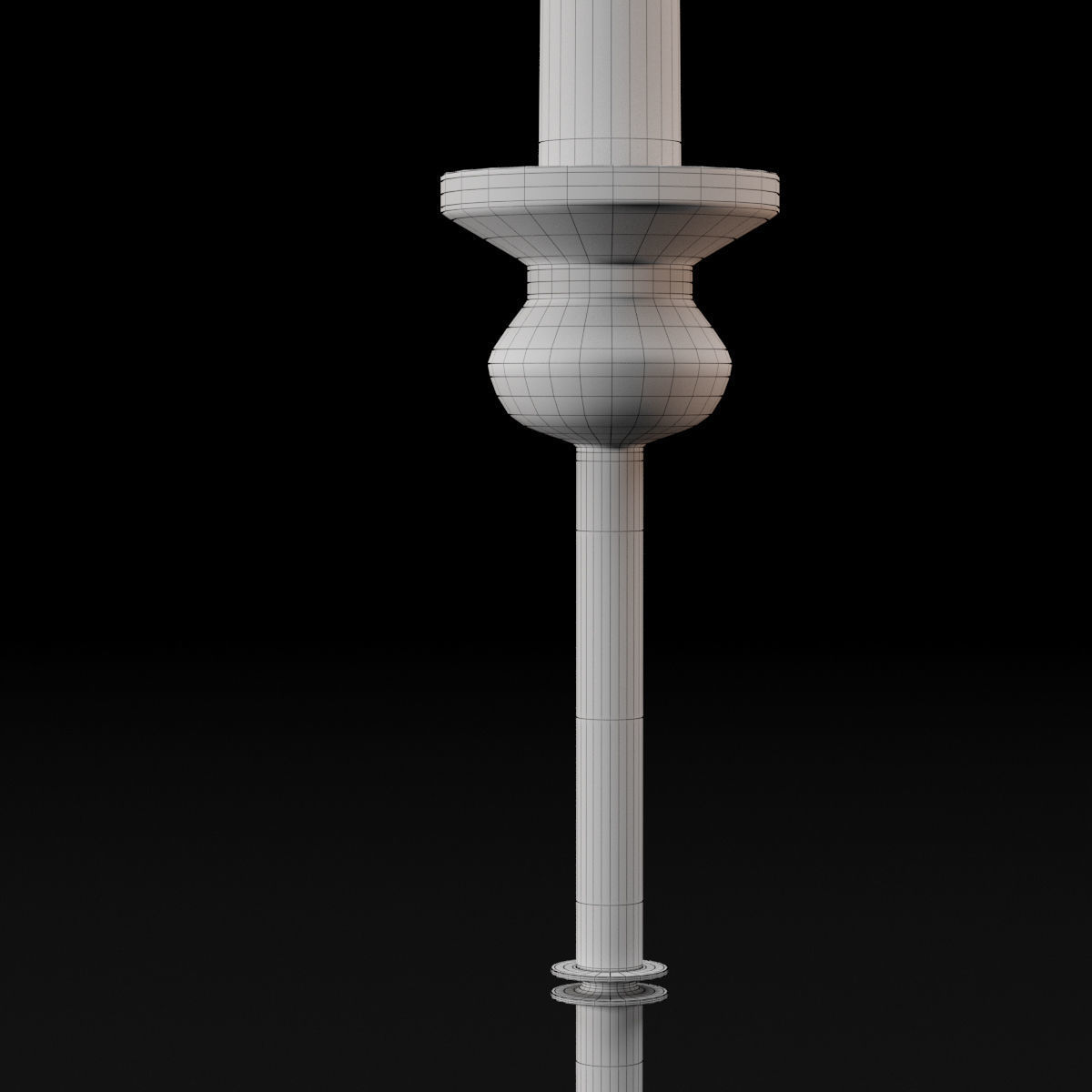 candlestick set 2 candlesticks 3D model_15