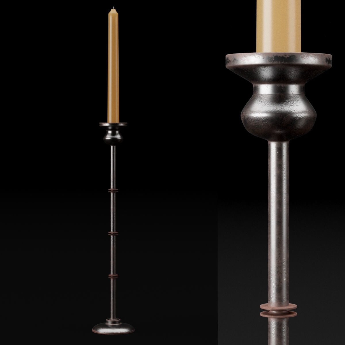candlestick full set 3D model_27