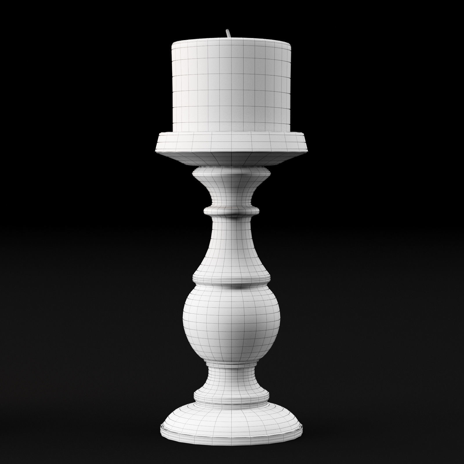 candlestick full set 3D model_36