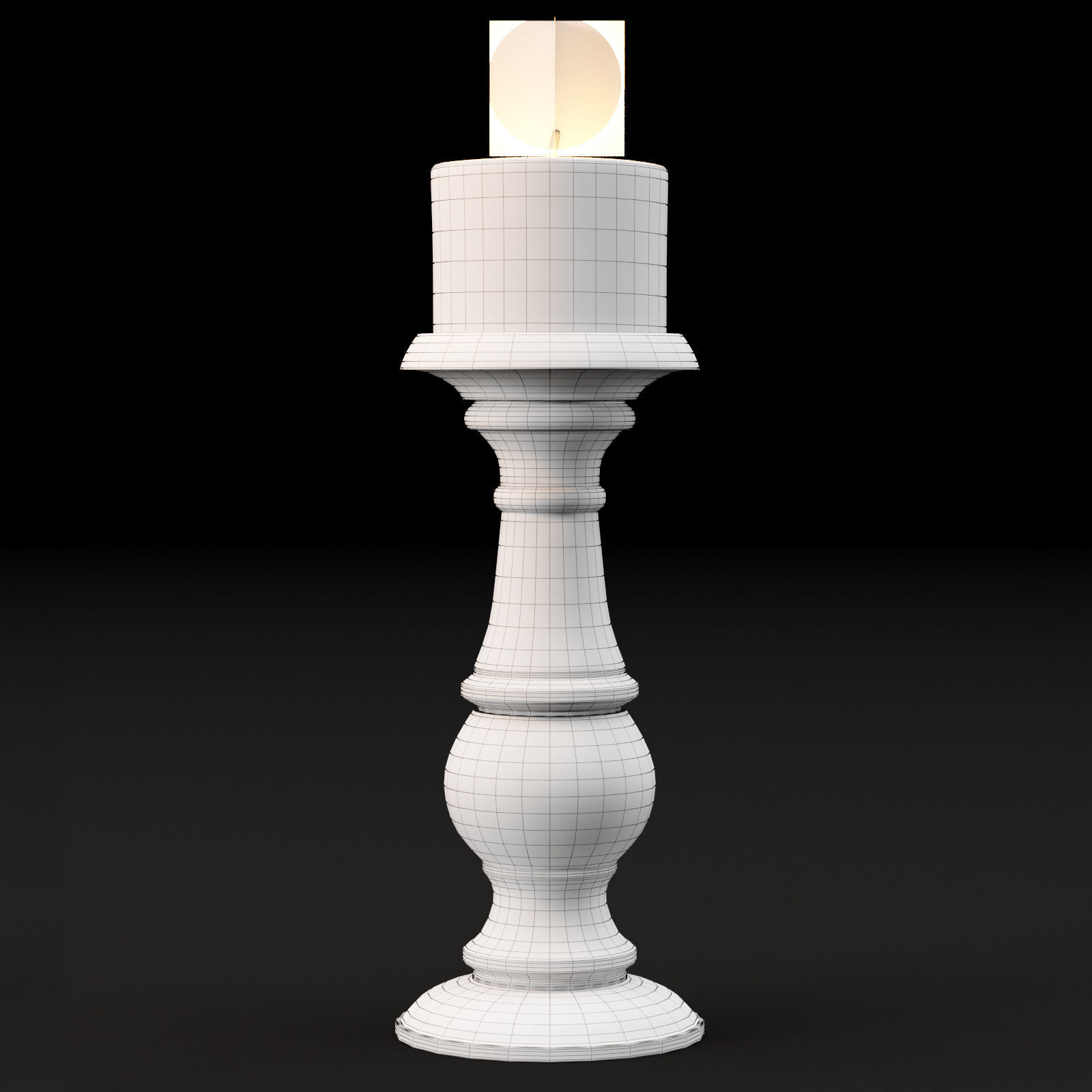 candlestick full set 3D model_32