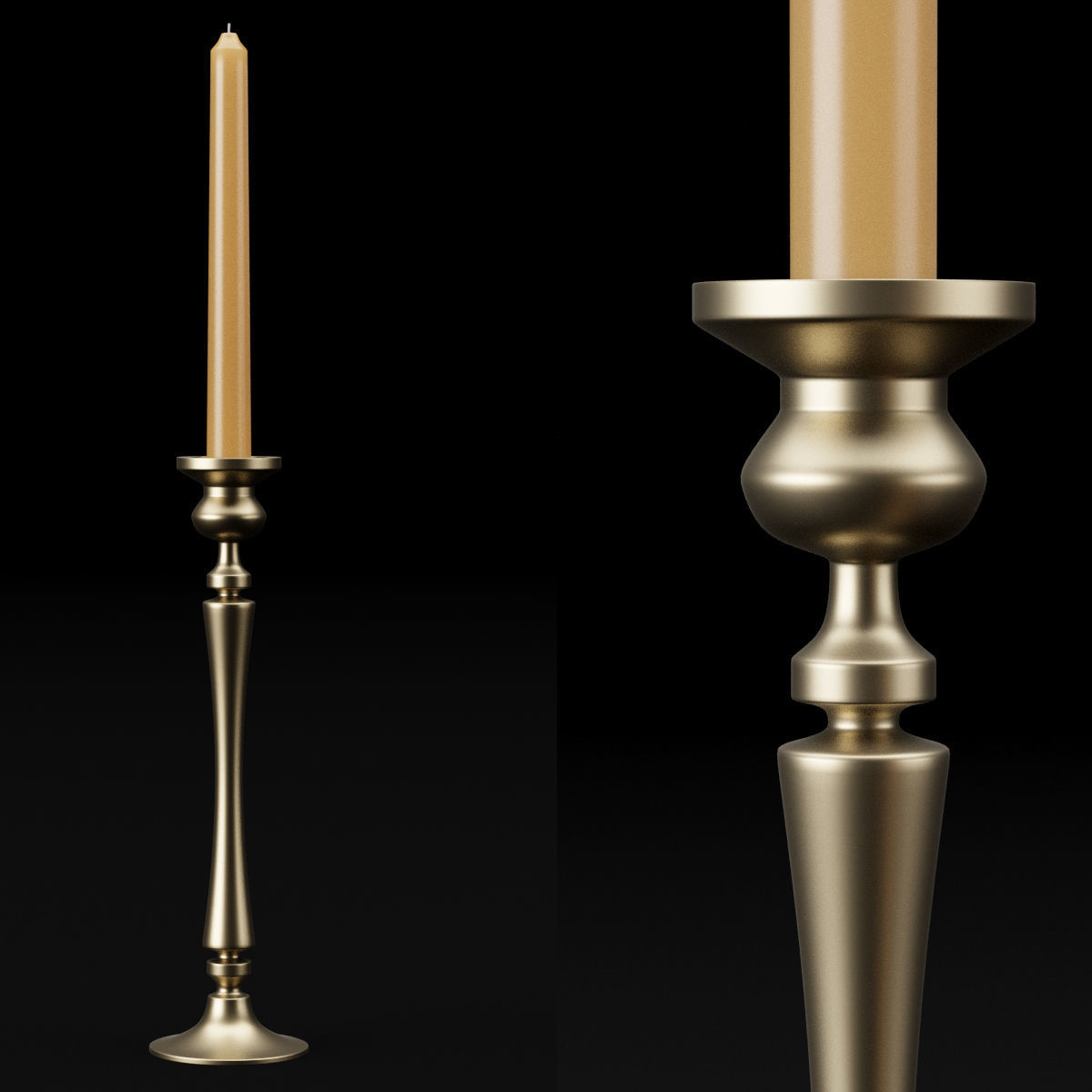 candlestick full set 3D model_25