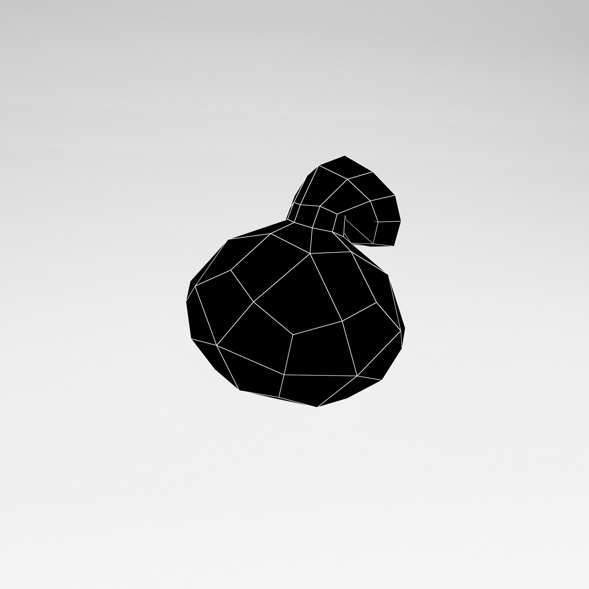 Money Bag v1 003 Low-poly 3D model_4