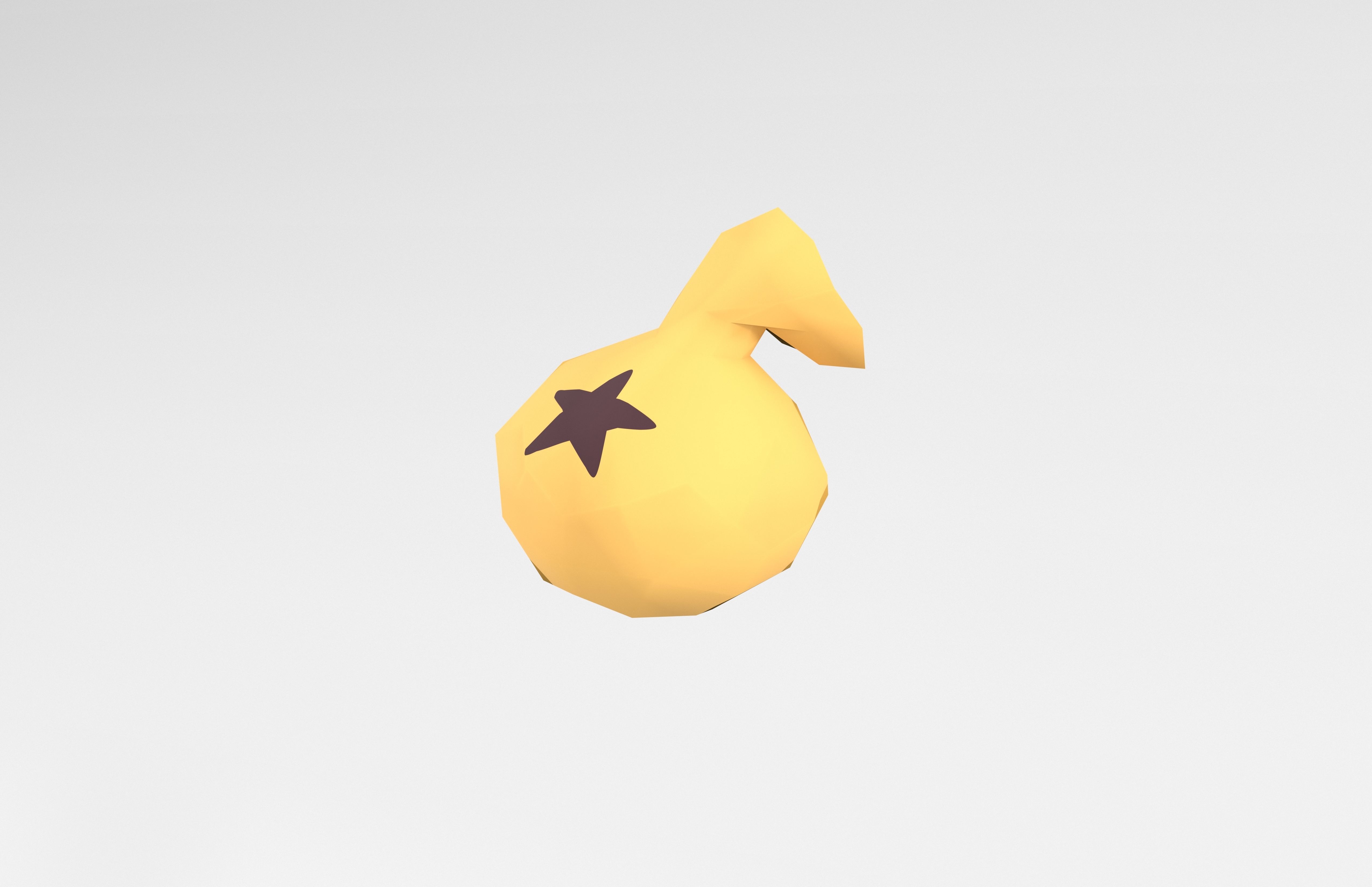 Money Bag v1 003 Low-poly 3D model_2