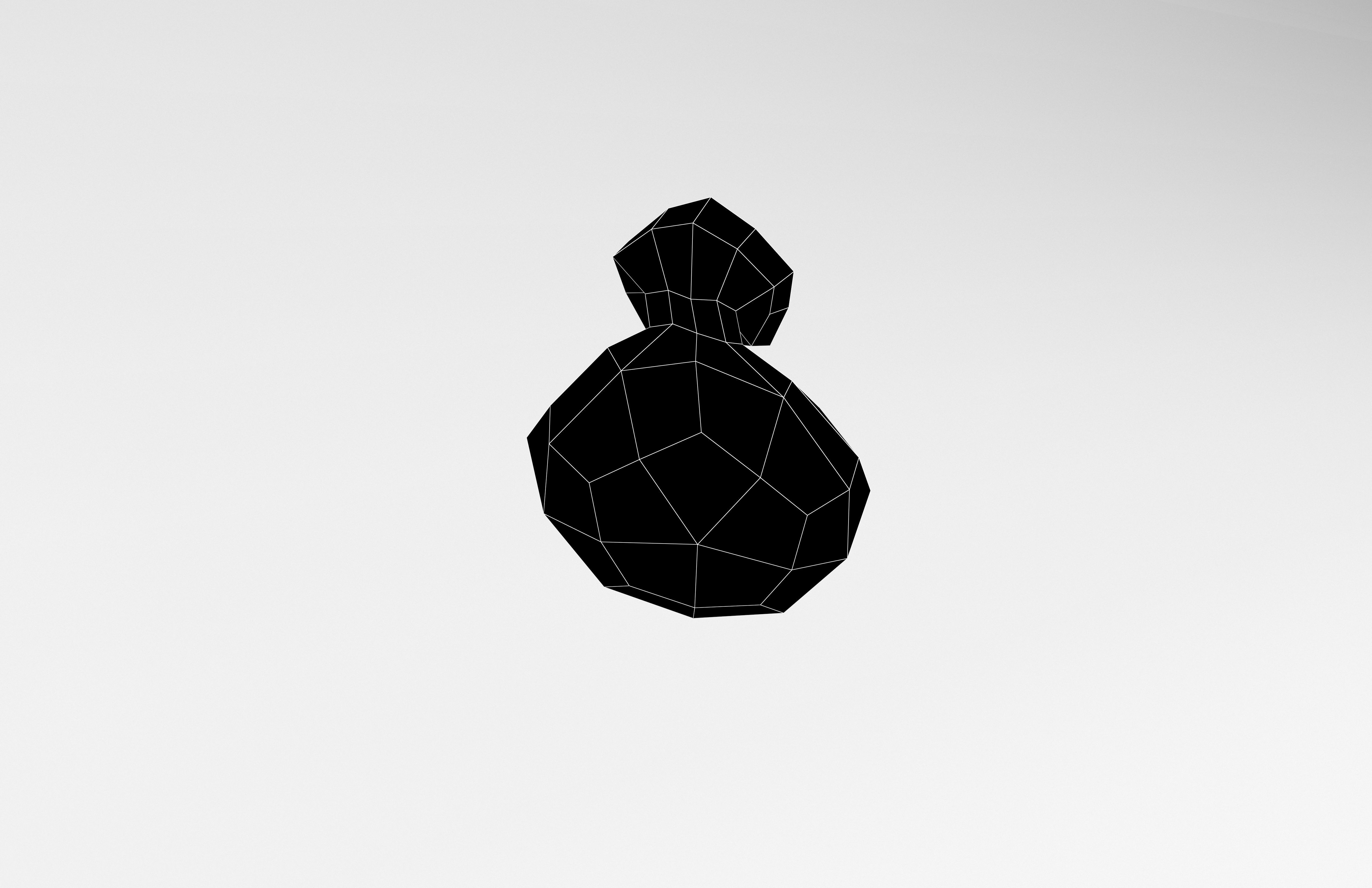 Money Bag v1 003 Low-poly 3D model_7