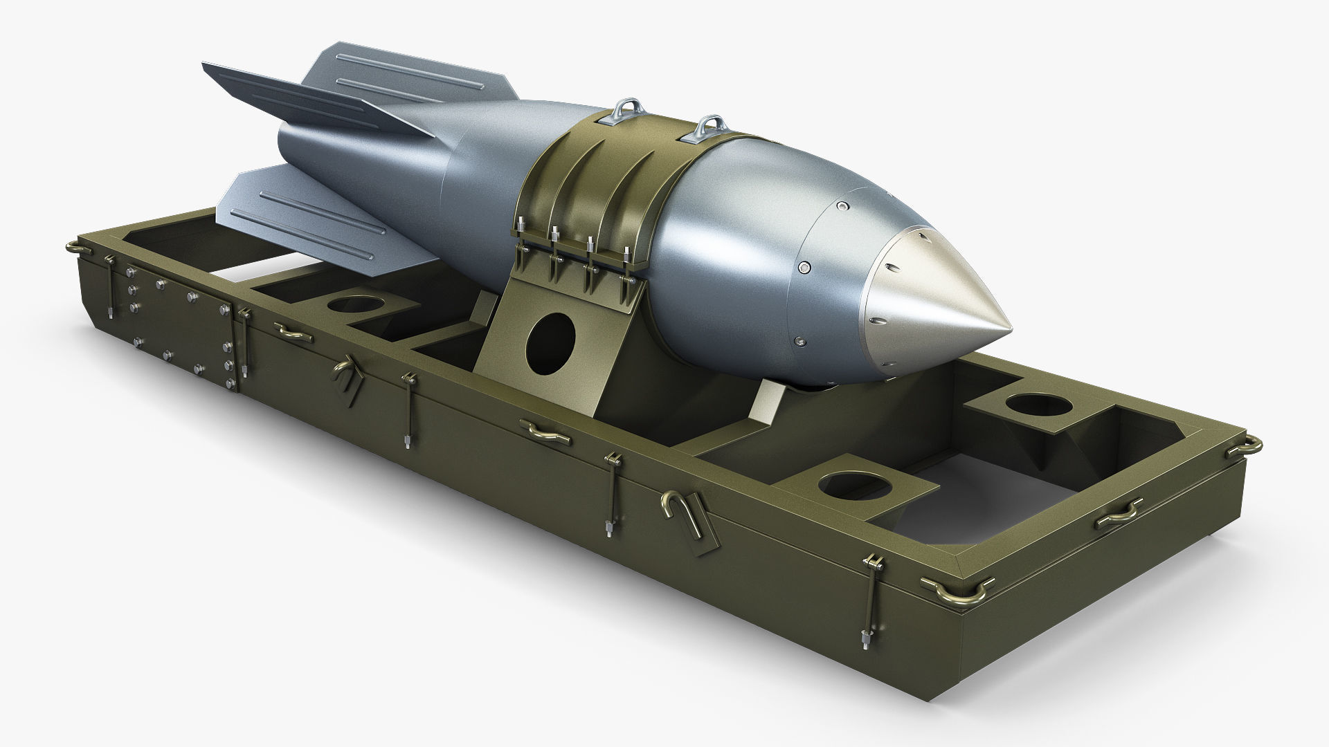 Nuclear Aerial Bomb v 1 3D model_4