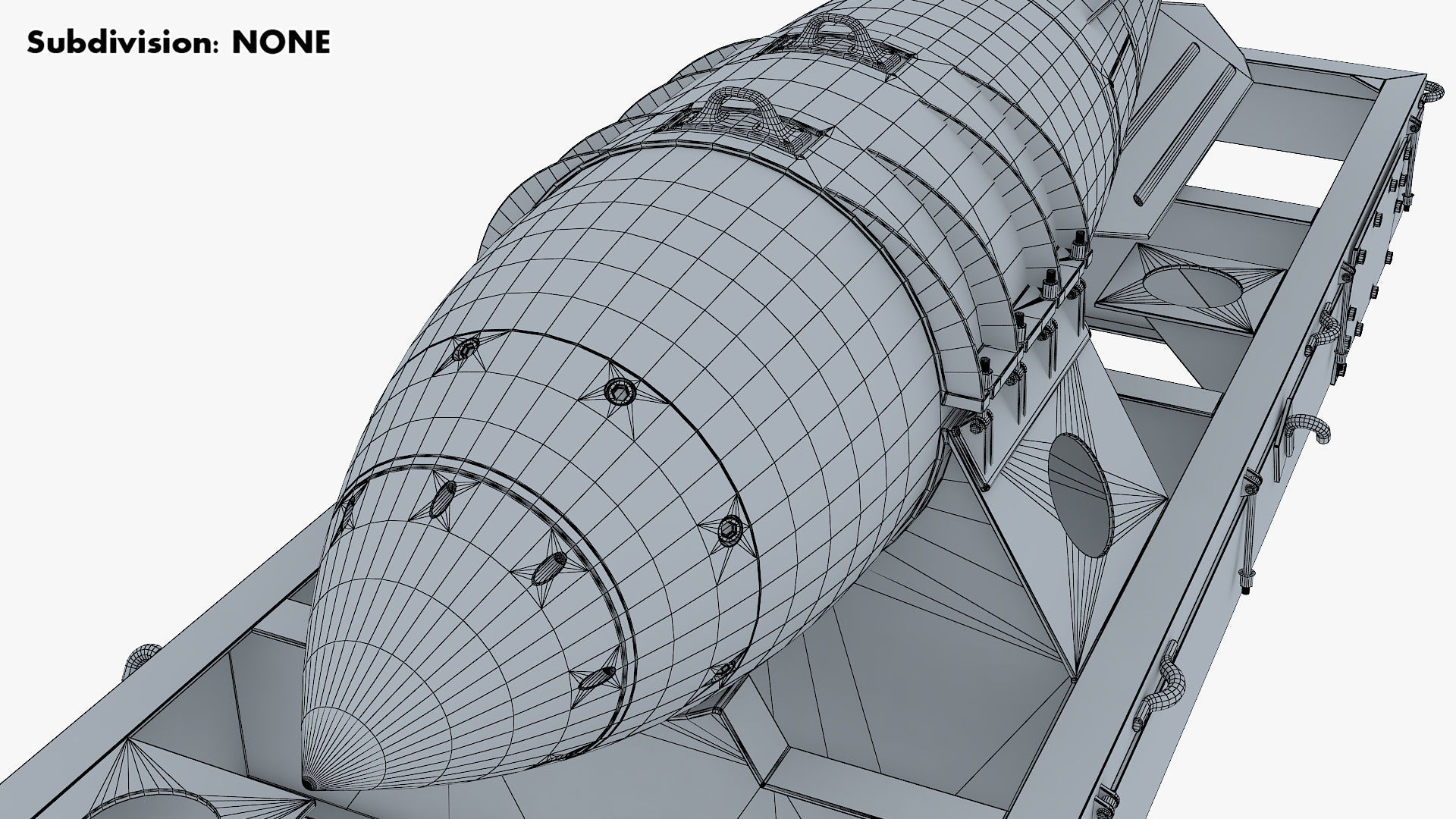 Nuclear Aerial Bomb v 1 3D model_23