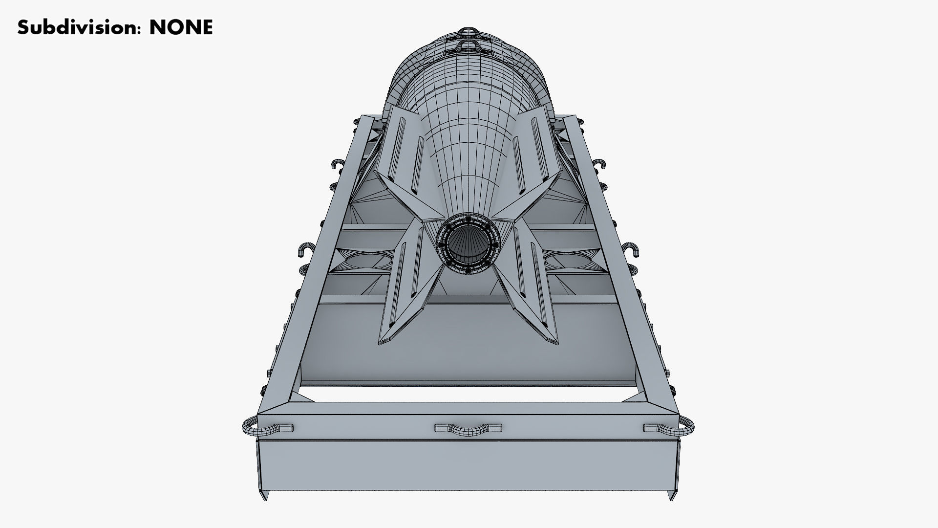 Nuclear Aerial Bomb v 1 3D model_22