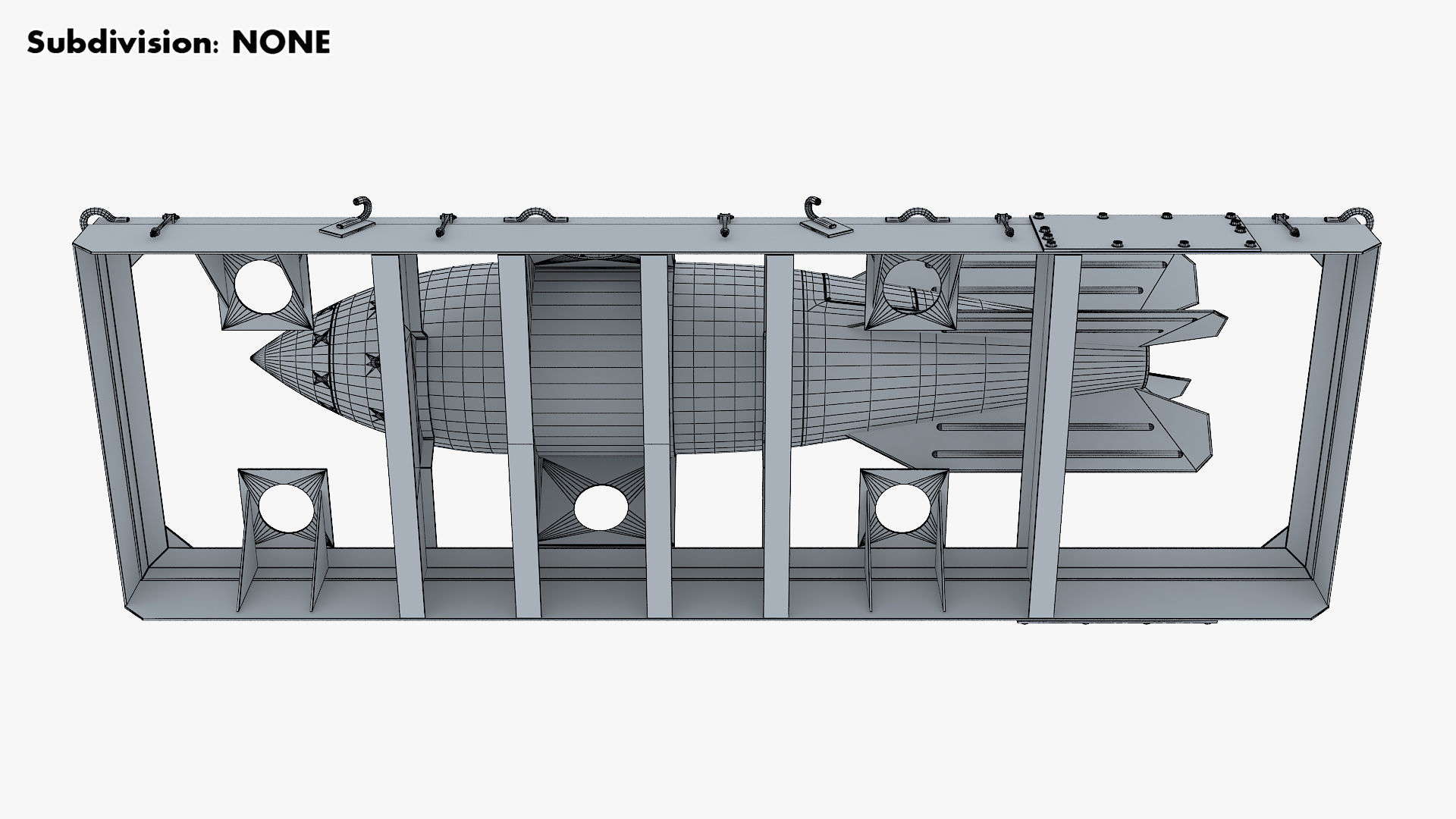 Nuclear Aerial Bomb v 1 3D model_25