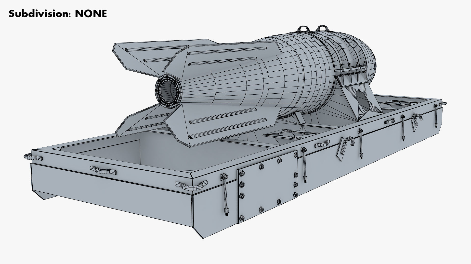 Nuclear Aerial Bomb v 1 3D model_15
