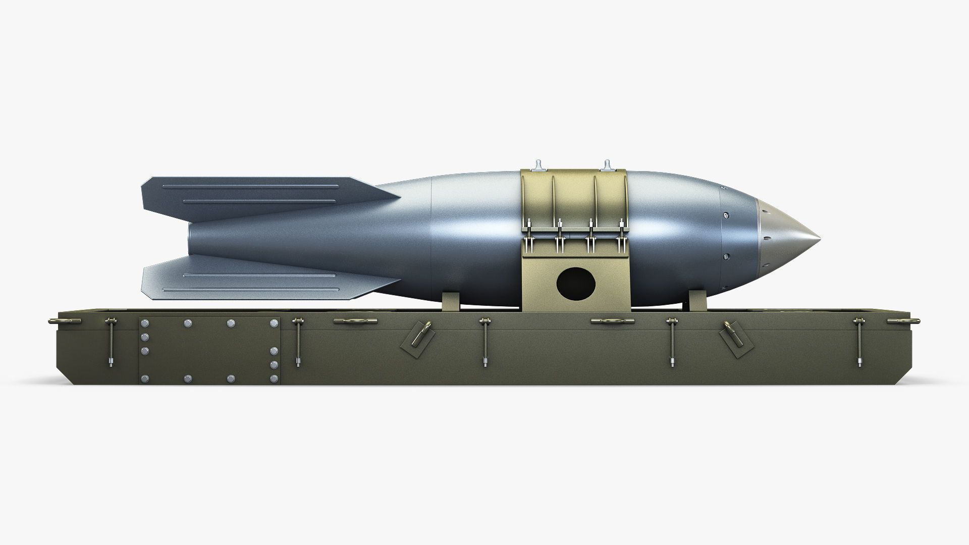 Nuclear Aerial Bomb v 1 3D model_6