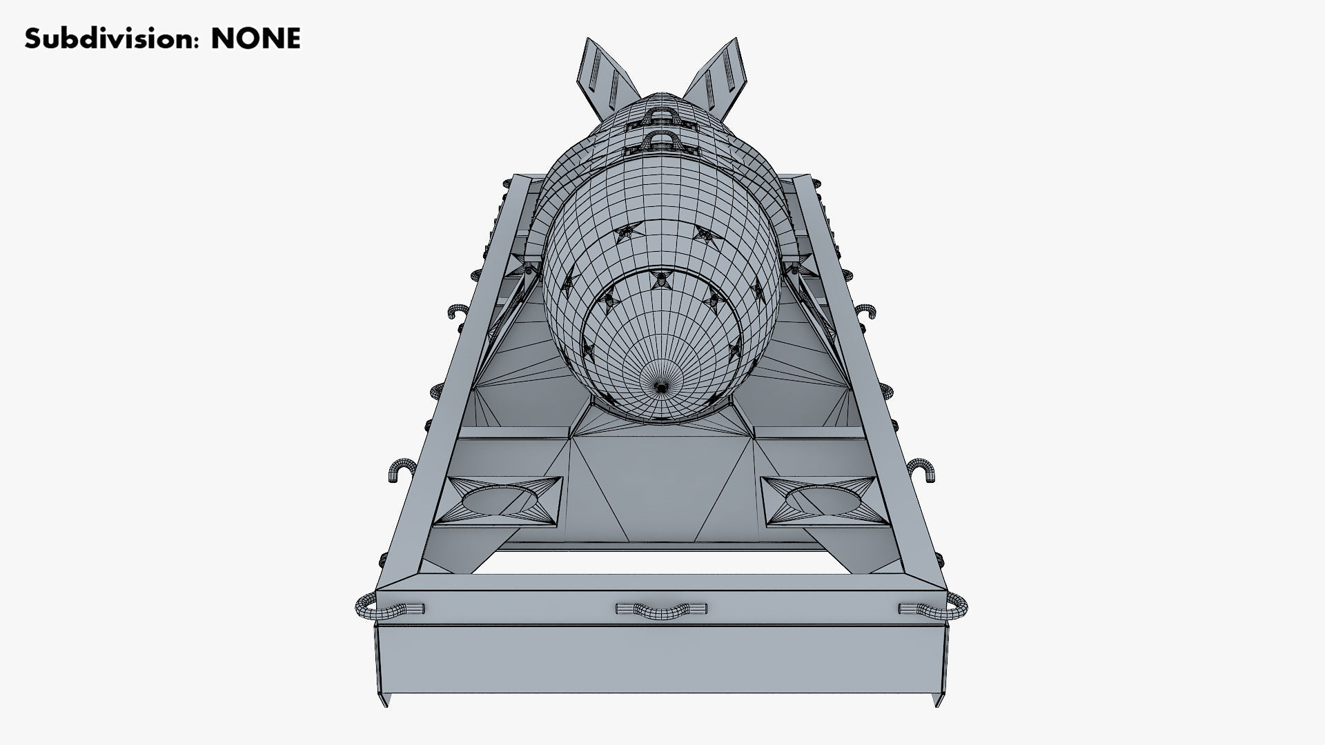 Nuclear Aerial Bomb v 1 3D model_21