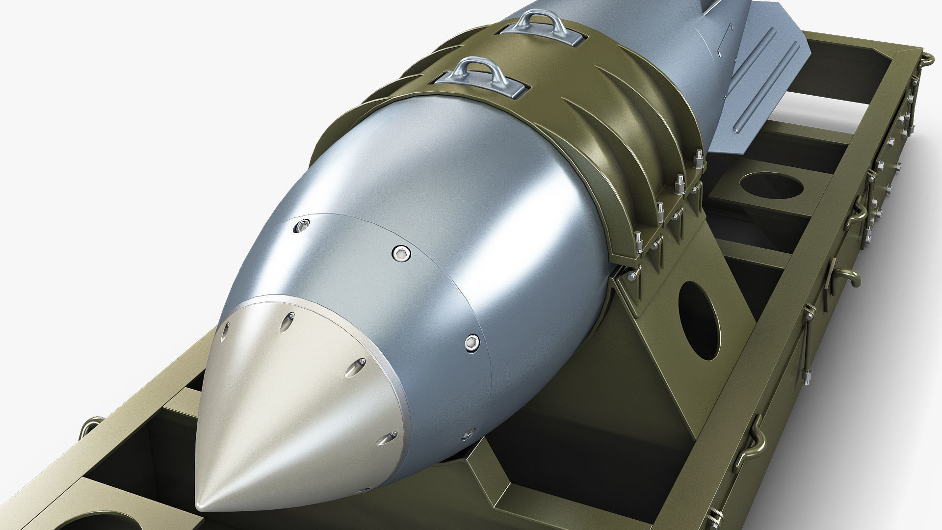 Nuclear Aerial Bomb v 1 3D model_10